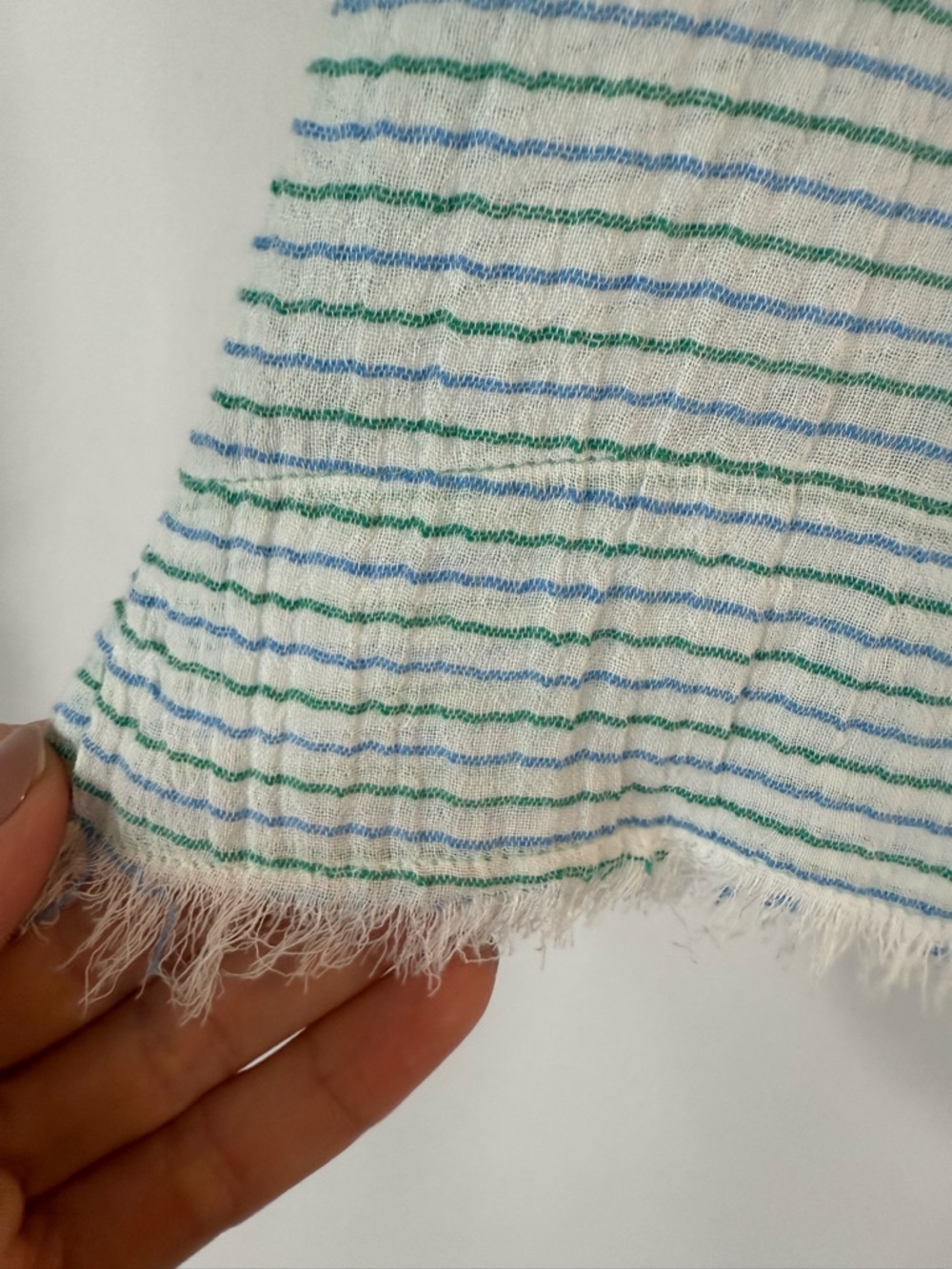NWT Carve designs Size: M DYLAN TANK Relaxed Fit Tank color: green striped tank - Picture 14 of 15